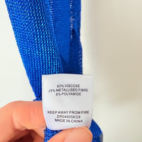 Meshki Tala Halter Neck Mini Dress NWT Persian Blue Size Small - Picture 10 of 10